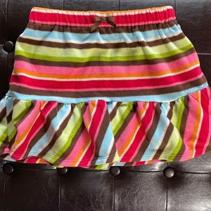 Gymboree Girls Colorful Striped Fleece Comfy Skirt